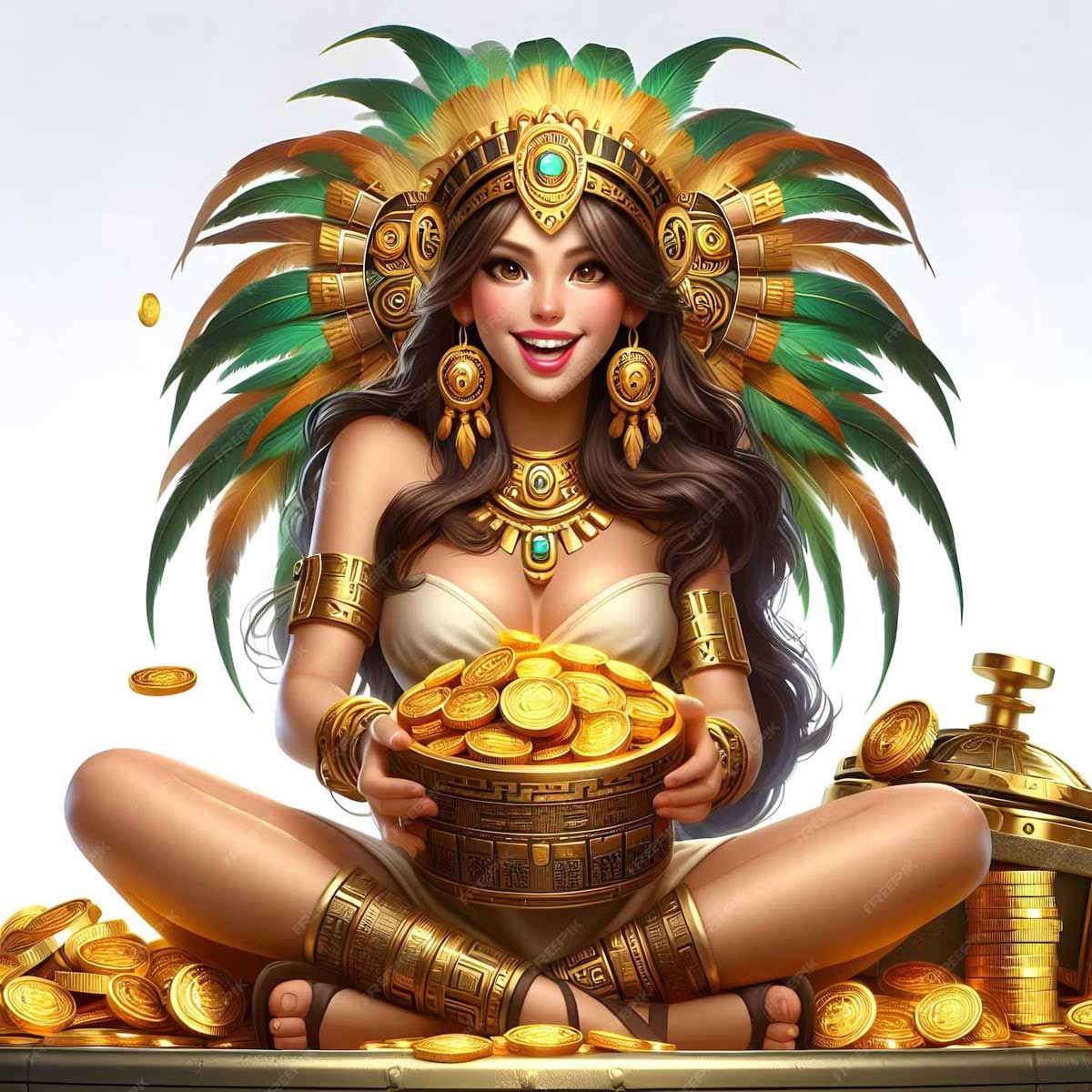 สล็อตสาวถ้ำ Treasures of Aztec ตำนานขุมทรัพย์แห่งชนเผ่าแอซเท็ก-bully1688